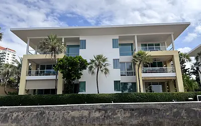 Modern multi-storey residential apartment building